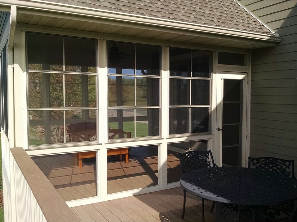 Thomas Windows Railing Fixed Glass Window Gallery | Porch Windows Direct